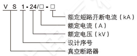 VS1-24戶內(nèi)高壓真空斷路器型號含義